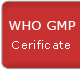 WHO GMP certificate